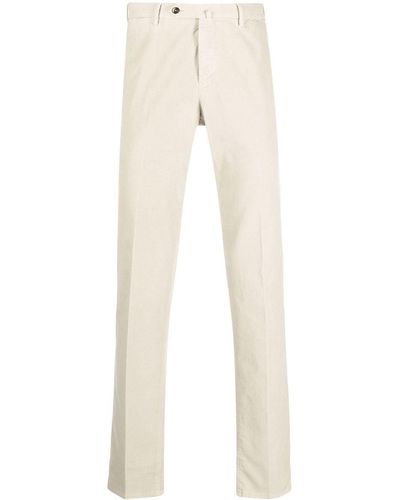 PT Torino Pantalon chino à coupe droite - Neutre