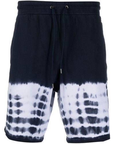 Michael Kors Pantalones cortos de chándal con motivo tie-dye - Azul