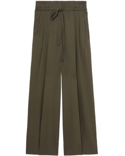 3.1 Phillip Lim Pantaloni dritti a vita alta - Verde