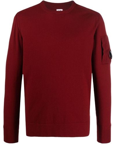 C.P. Company Lens-detail Knitted Sweater - Red