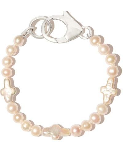 Hatton Labs Bracelet de perles à détails de croix - Multicolore