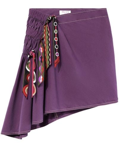 Emilio Pucci Vivara Print Miniskirt - Purple
