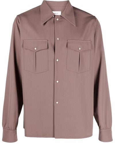 Bally Pointed-collar Button-up Shirt - Purple