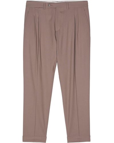 Dell'Oglio Robert Tailored Trousers - Brown