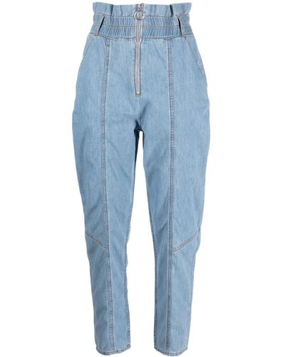 Ba&sh Jeans mit hohem Bund - Blau
