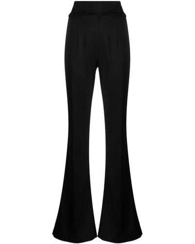 Galvan London High-waisted Flared Trousers - Black