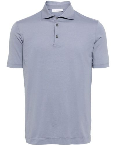 Cruciani Stretch-cotton Polo Shirt - Blue