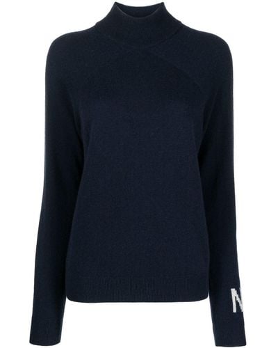 Nina Ricci Intarsia Cashmere Sweater - Blue