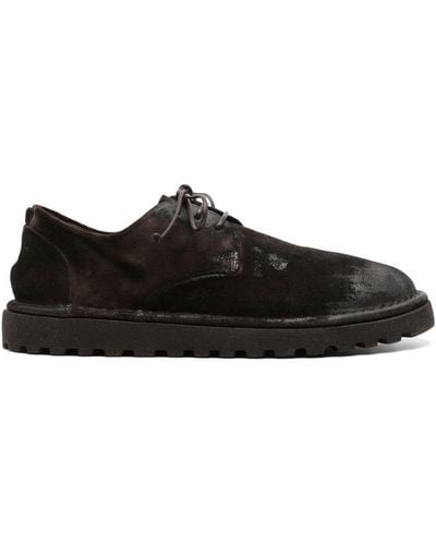 Marsèll Sancrispa Coated-leather Derby Shoes - Black