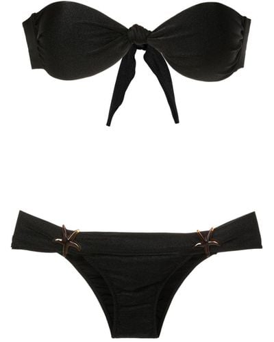 Adriana Degreas Strapless Stretch-jersey Bikini - Black