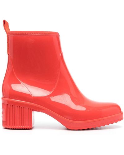 Kate Spade 65mm Patent Ankle Boots - Red