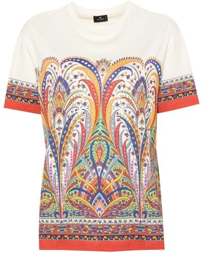 Etro Paisey-print T-shirt - Multicolour