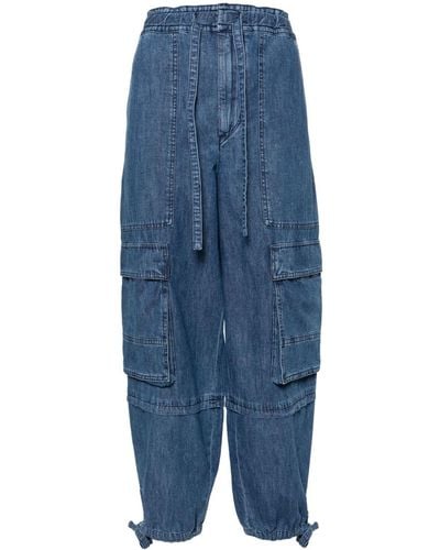 Isabel Marant Jeans ivy a gamba ampia - Blu