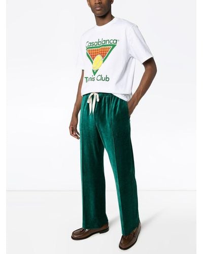 Casablancabrand T-Shirt mit "Tennis Club"-Print - Weiß