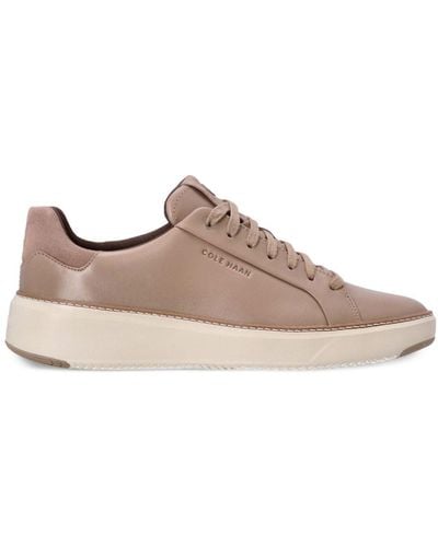 Cole Haan Grandpro Lace-up Leather Trainers - Brown