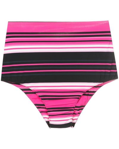 Clube Bossa Ceanna Stripe-print Bikini Bottoms - Pink