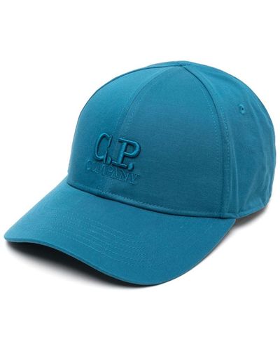 C.P. Company Baseballkappe mit Logo-Stickerei - Blau