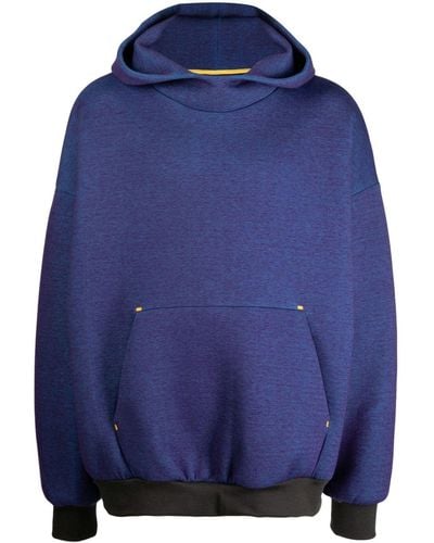 Fumito Ganryu Sudadera con capucha de tejido cambray - Azul