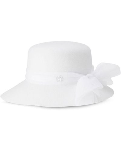 Maison Michel New Kendall Cloche Hat - White