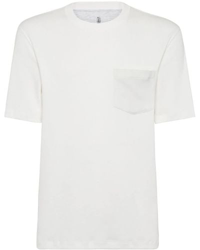 Brunello Cucinelli パッチポケット Tシャツ - ホワイト