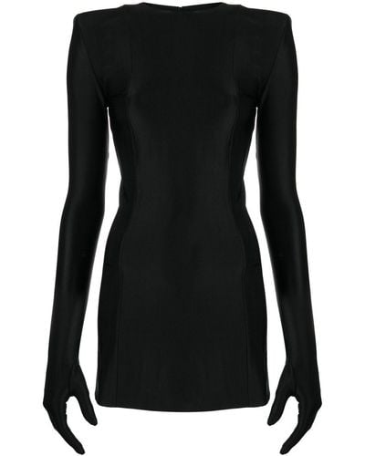 Vetements Mini-jurk Met Lange Mouwen - Zwart