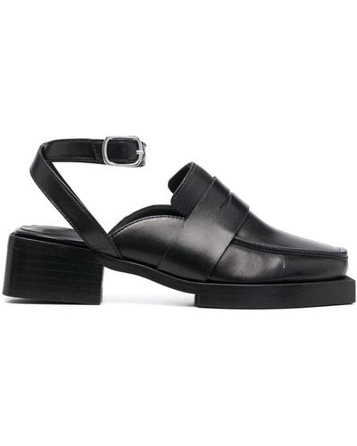 Each x Other Tresor 45mm Square-toe Loafers - Black