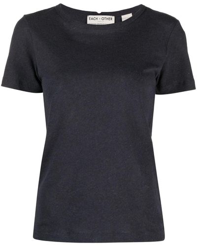Each x Other T-Shirt mit rundem Ausschnitt - Schwarz