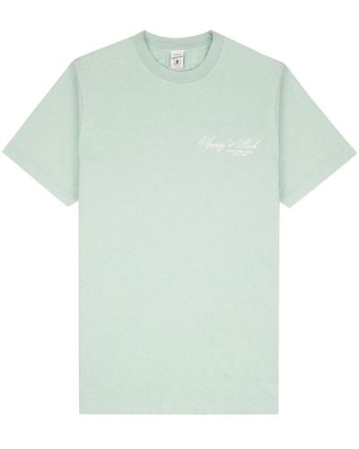 Sporty & Rich Villa Cotton T-shirt - Green