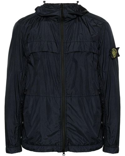 Stone Island Veste légère à motif Compass signature - Bleu