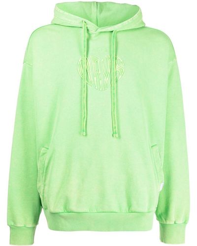 FIVE CM Logo-embroidered Drawstring Hoodie - Green