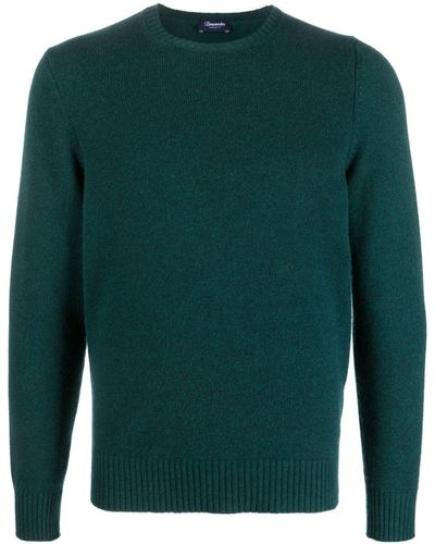 Drumohr Crew-neck Cashmere Sweater - Green