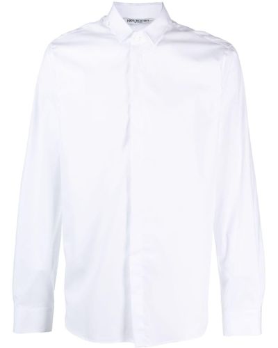Neil Barrett Chemise en coton à manches longues - Blanc