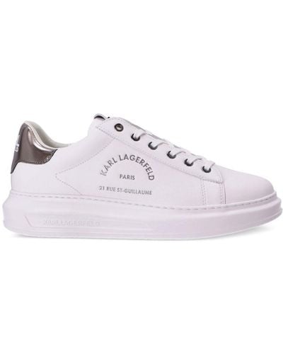 Karl Lagerfeld Rue St-guillaume Kapri Leather Trainers - Pink
