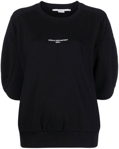 Stella McCartney Logo-print Round-neck Sweatshirt - Black
