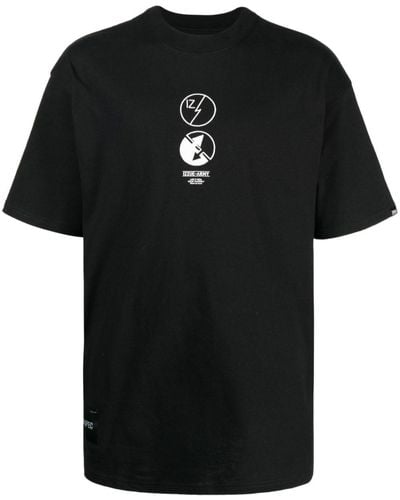Izzue Camiseta con logo estampado - Negro