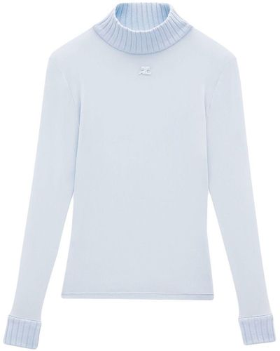 Courreges Reedition Second-skin Top - White