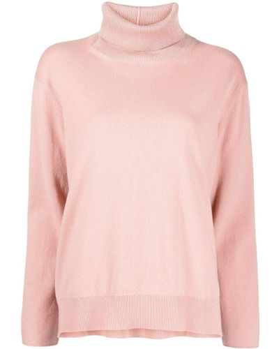 Fabiana Filippi Roll-neck Fine-knit Sweater - Pink