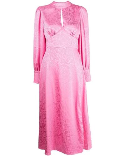 Olivia Rubin Izzie Midikleid - Pink