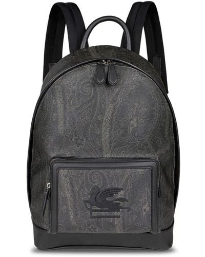 Etro Paisley-jacquard Backpack - Black