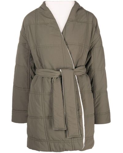 Sunnei Reversible Quilted Coat - Green