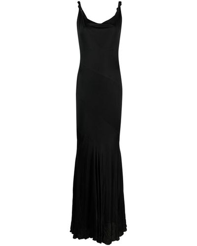 Blumarine ノットディテール イブニングドレス - ブラック
