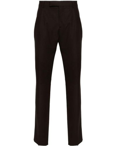 Lardini Pleat-detail tailored trousers - Schwarz
