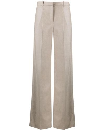 Magda Butrym Tailored Wide-leg Cashmere Trousers - Natural