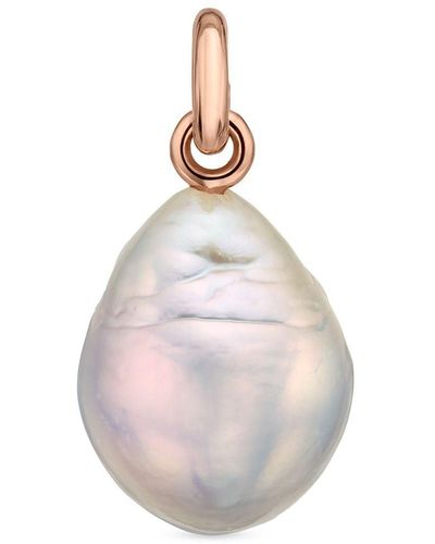 Monica Vinader Nura Baroque Pearl Pendant Charm - Pink