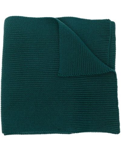 Woolrich Ribbed-knit Wool Scarf - Green