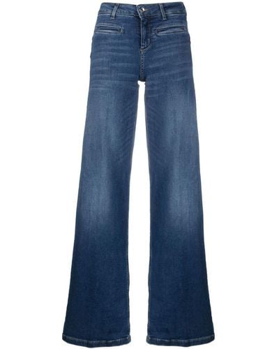 Liu Jo Jeans flare in denim di cotone stretch - Blu