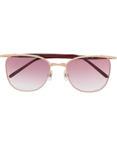 Matsuda Round-frame Pink-tinted Sunglasses