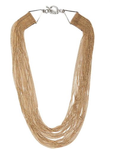 Fabiana Filippi Halskette mit Kugelketten - Weiß