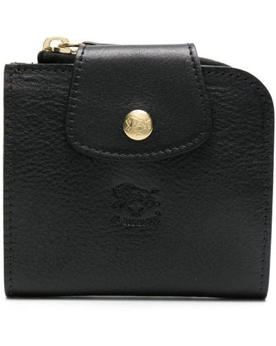 Il Bisonte Acero Leather Wallet - Black