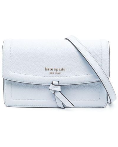 Kate Spade Knott Logo-plaque Crossbody Bag - White